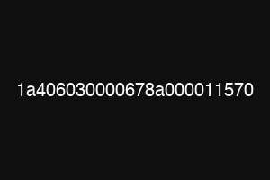 1a406030000678a000011570