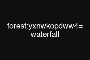 forest:yxnwkopdww4= waterfall
